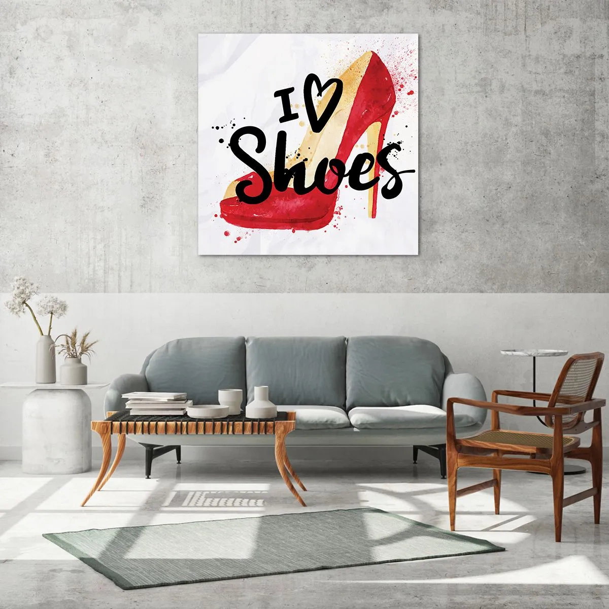 Tablou pe sticlă - Dragostea are mai multe nume - 40x40 cm