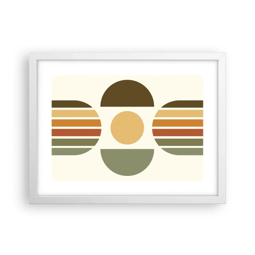 Poster în ramă albă - În culorile pământului - 40x30 cm