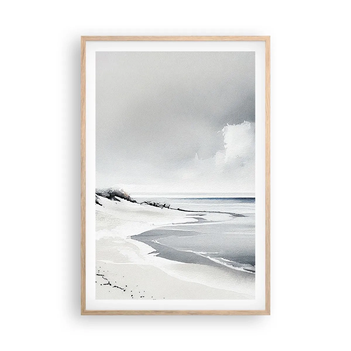 Poster în ramă de stejar deschis - Întotdeauna împreună - 61x91 cm