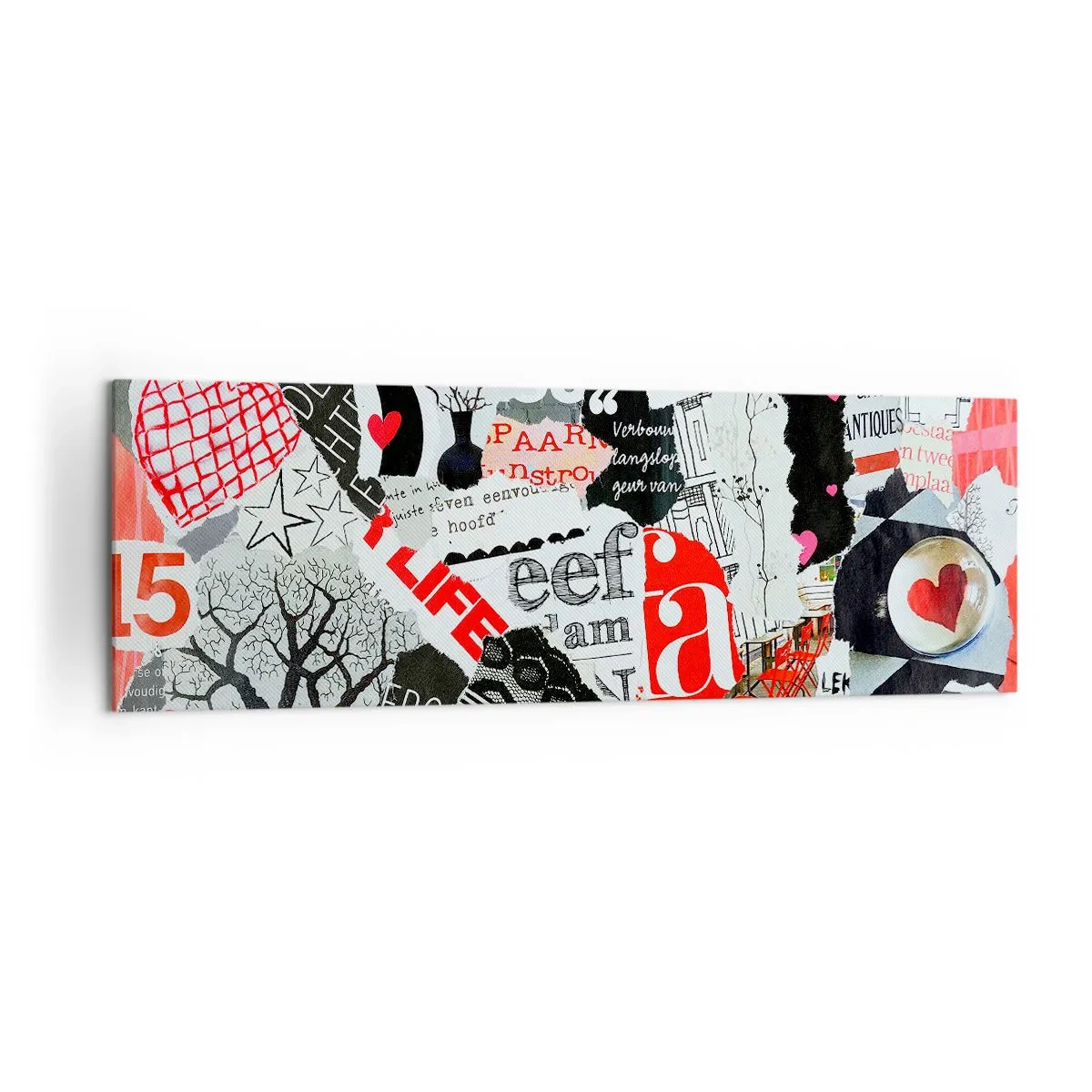 Tablou pe pânză - Colaj de hipsteri - 160x50 cm