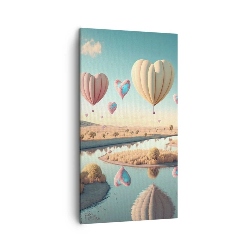 Tablou pe pânză - Iubirea ne înalță - 45x80 cm