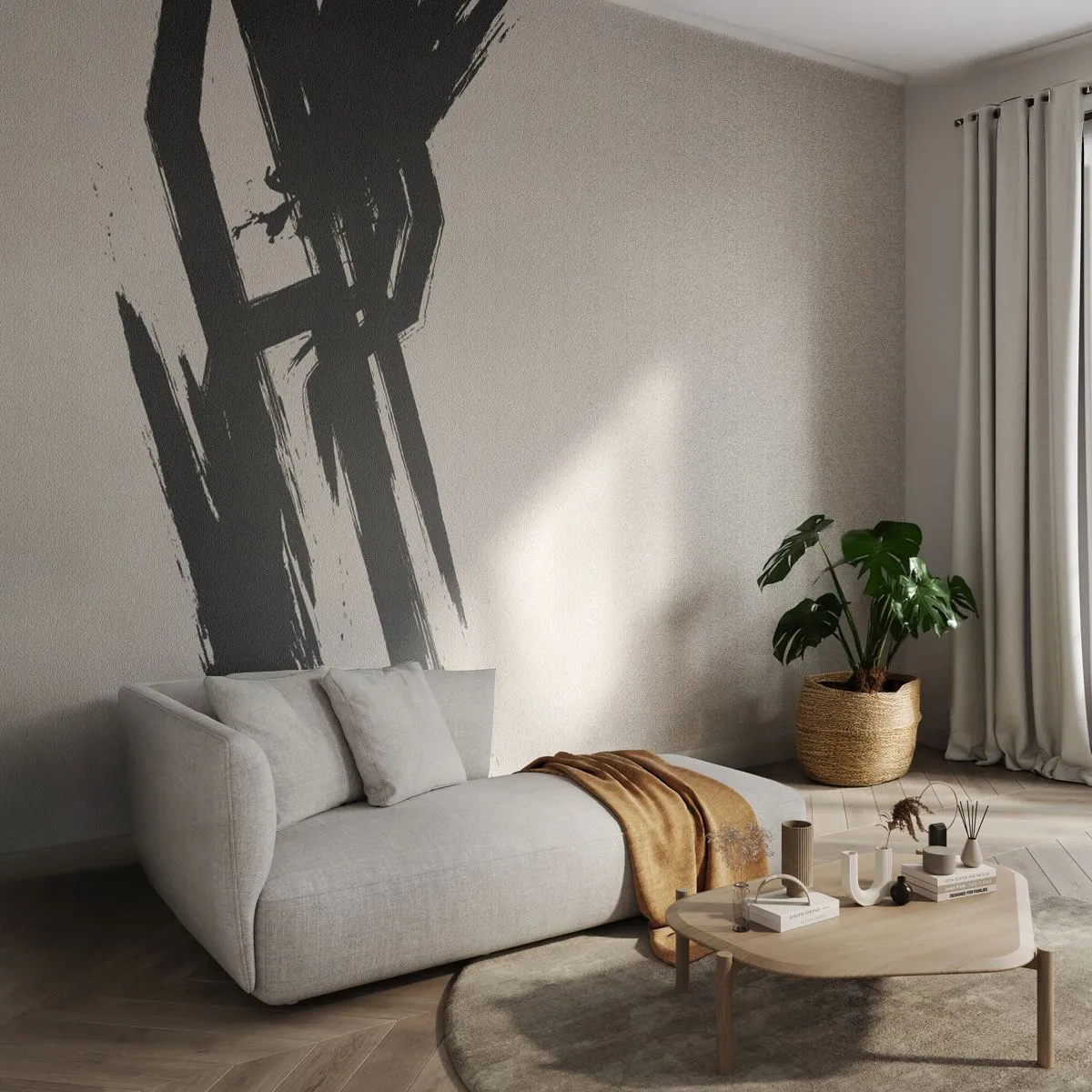 Tapet Premium Canvas - Un impuls de neoprit - Minimalism, Gol, Bucată - 200x140 cm