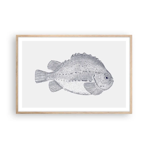 Poster în ramă de stejar deschis - Pentru albumul naturalistului - 91x61 cm