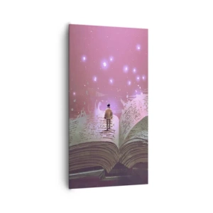 Tablou pe pânză - O invitație către o altă lume - citiți! - 65x120 cm