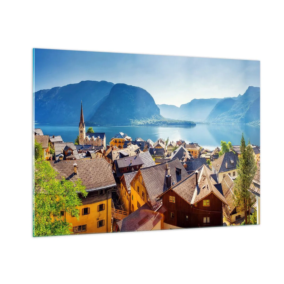 Tablou pe sticlă - Nici că se putea mai pitoresc - 100x70 cm