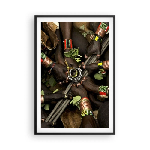 Poster în ramă neagră - Împreună - 61x91 cm