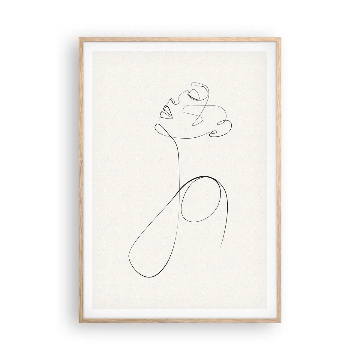 Poster în ramă de stejar deschis - Încâlcită în vise - 70x100 cm