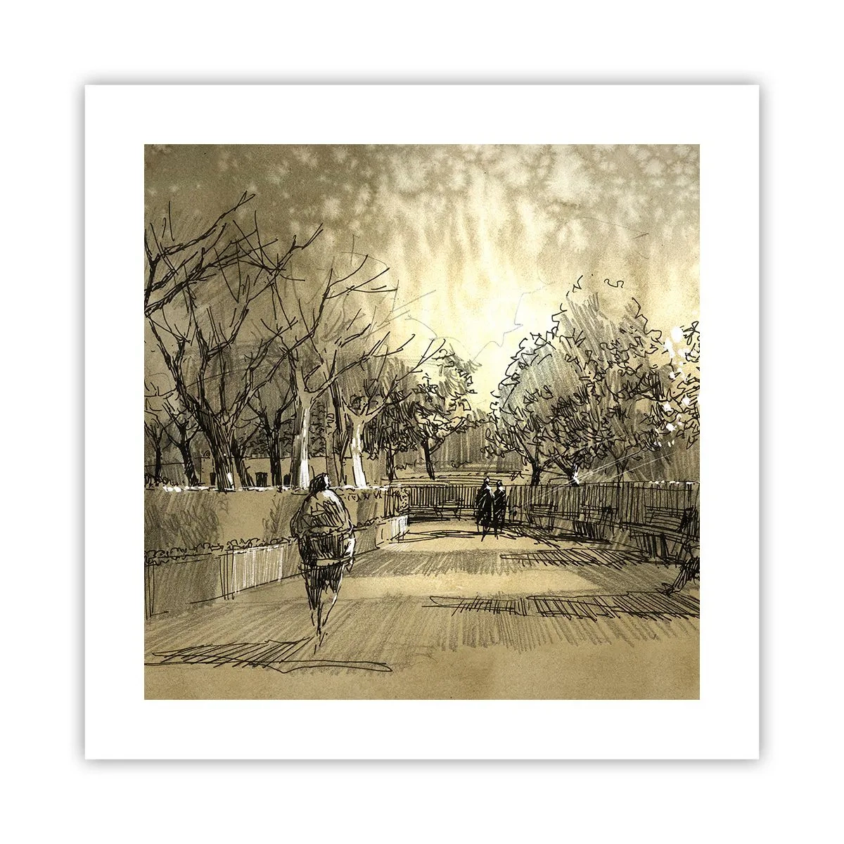 Poster - Un moment reținut cu pene - 40x40 cm