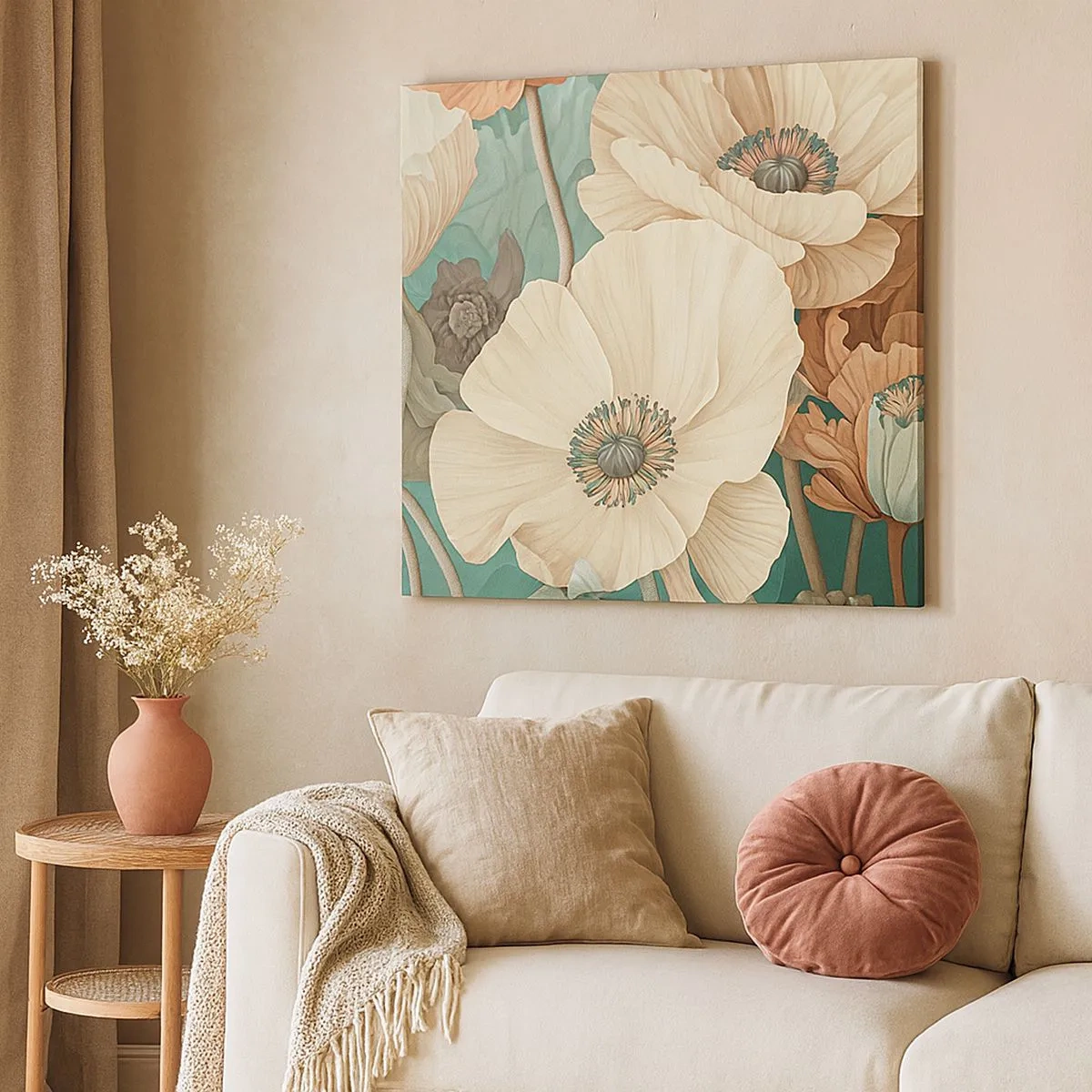 Tablou pe pânză - Șoapta macilor - 30x30 cm