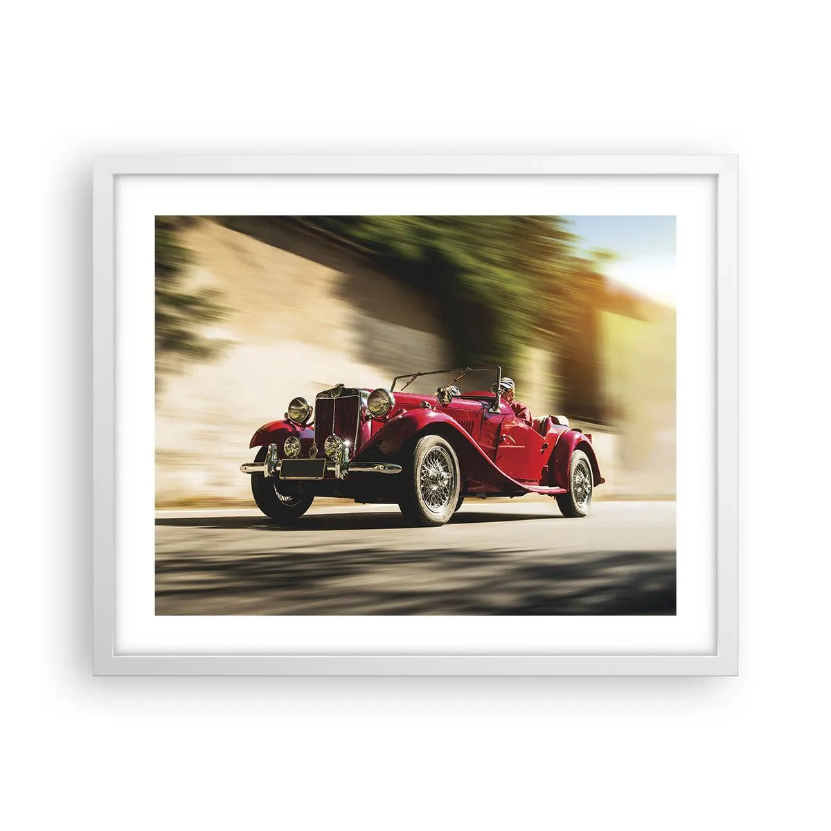 Poster în ramă albă - Mai frumoasă decât Nike din Samothrace - 50x40 cm