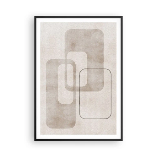 Poster în ramă neagră - Fuga geometrică - 70x100 cm