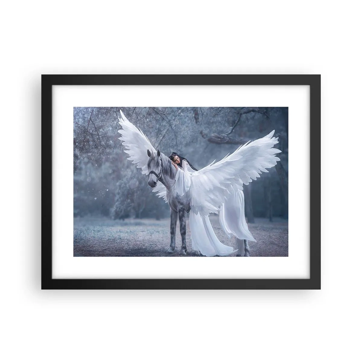 Poster în ramă neagră - Moment inspirat - 40x30 cm