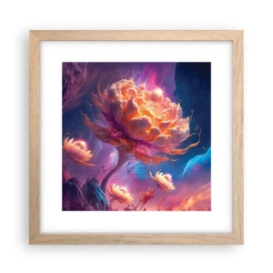 Poster în ramă de stejar deschis - O altă lume - 30x30 cm