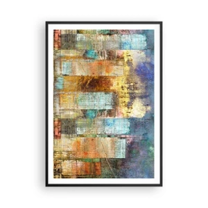 Poster în ramă neagră - Metropola însorită - 70x100 cm