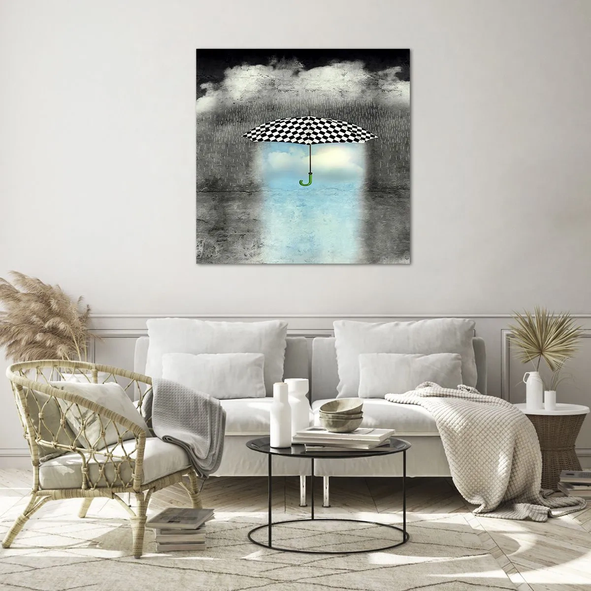 Tablou pe sticlă - Și totuși este posibil - 70x70 cm