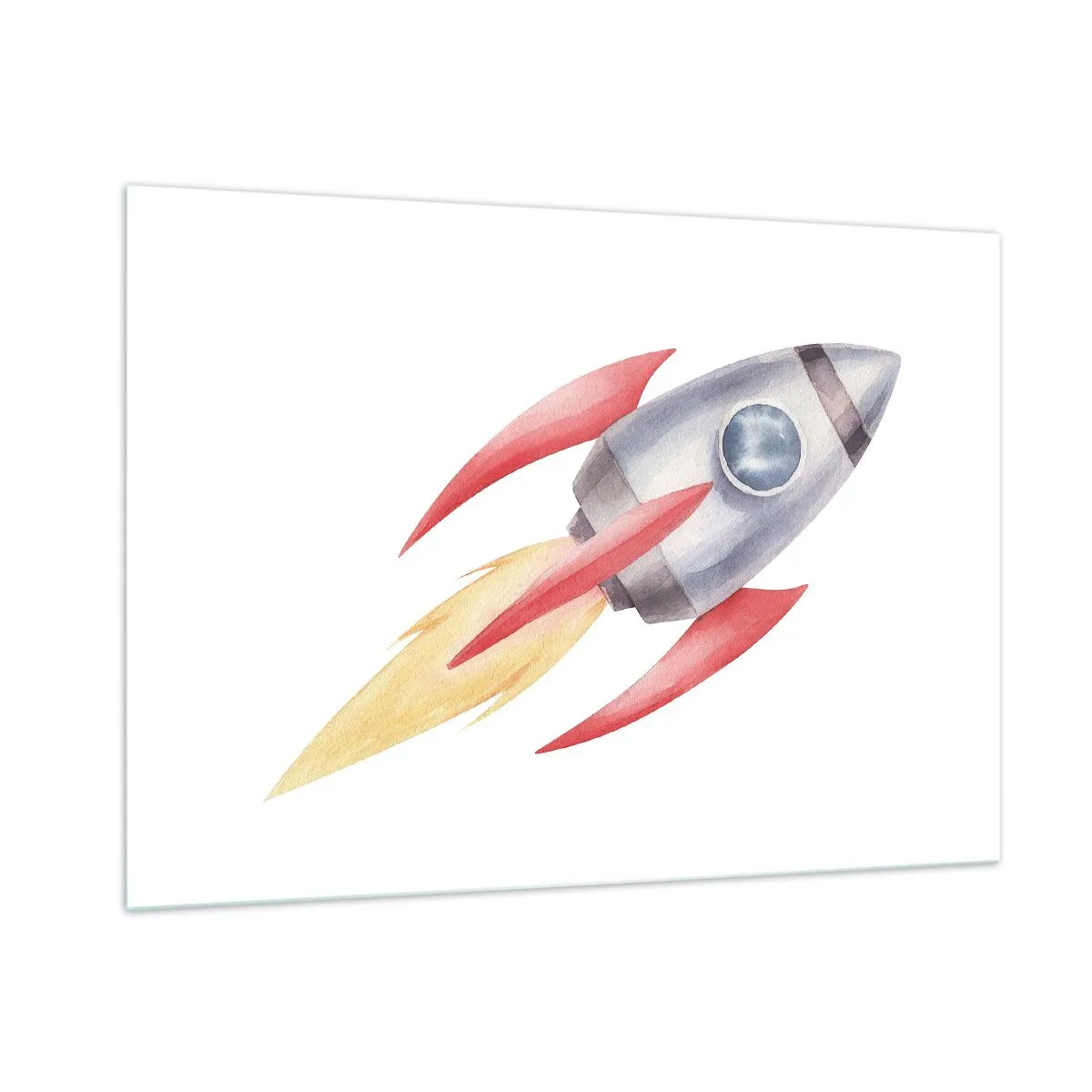 Tablou pe sticlă - Mai sus, mai repede, mai departe - 100x70 cm