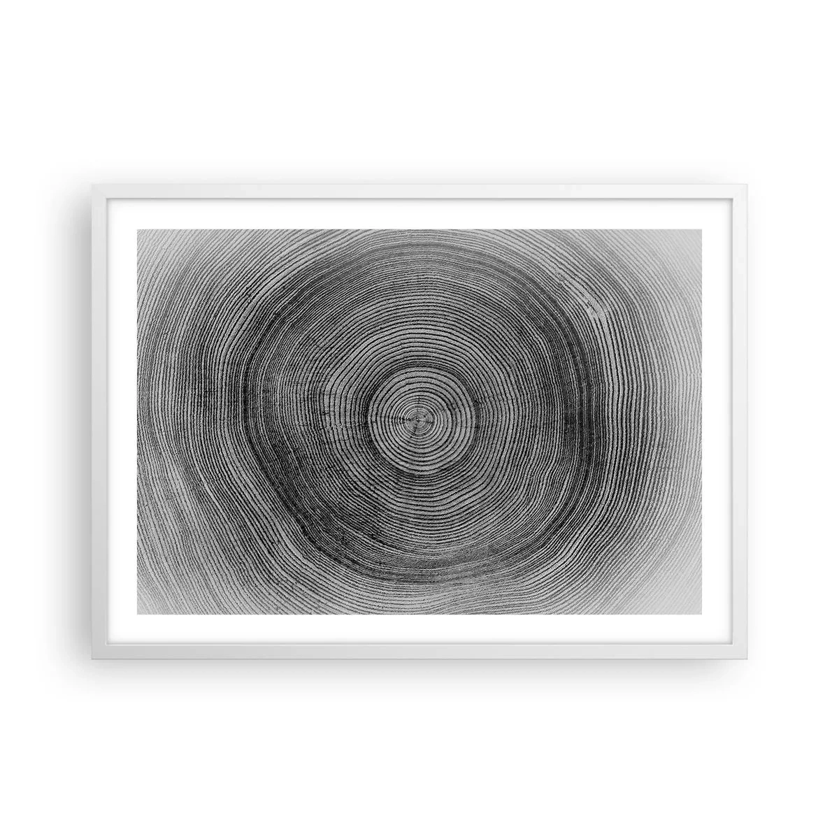 Poster în ramă albă - Un semn al vremurilor - 70x50 cm