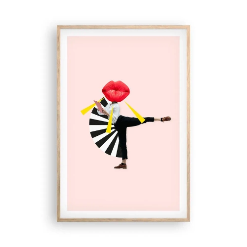 Poster în ramă de stejar deschis - Artă pop suprarealistă - 61x91 cm