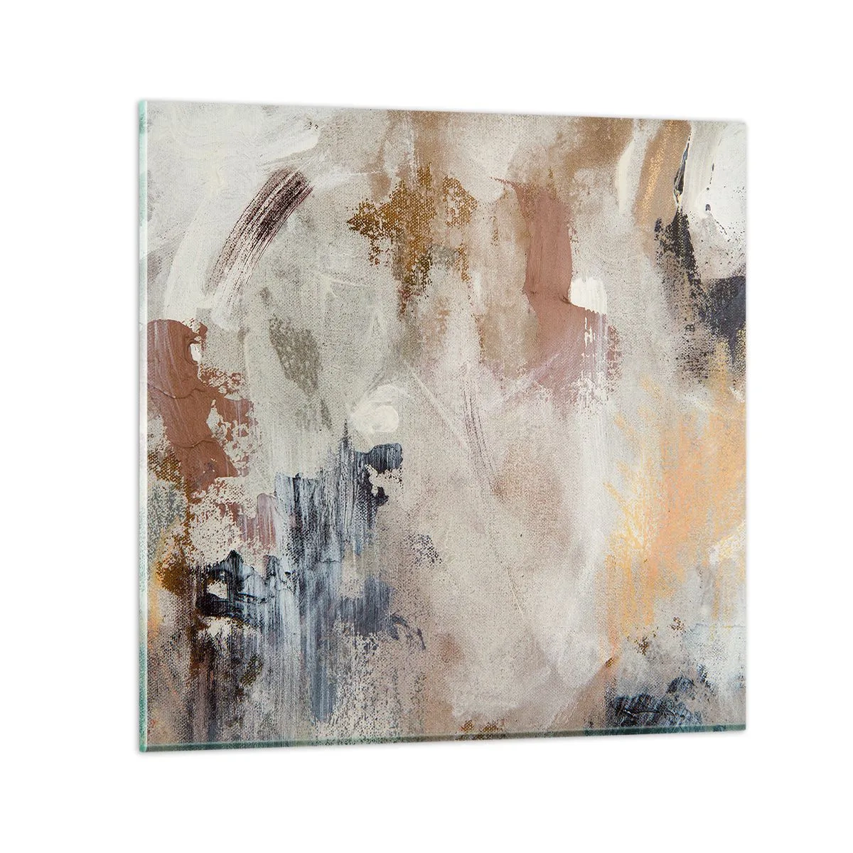 Tablou pe sticlă - Abstracție cețoasă - 60x60 cm