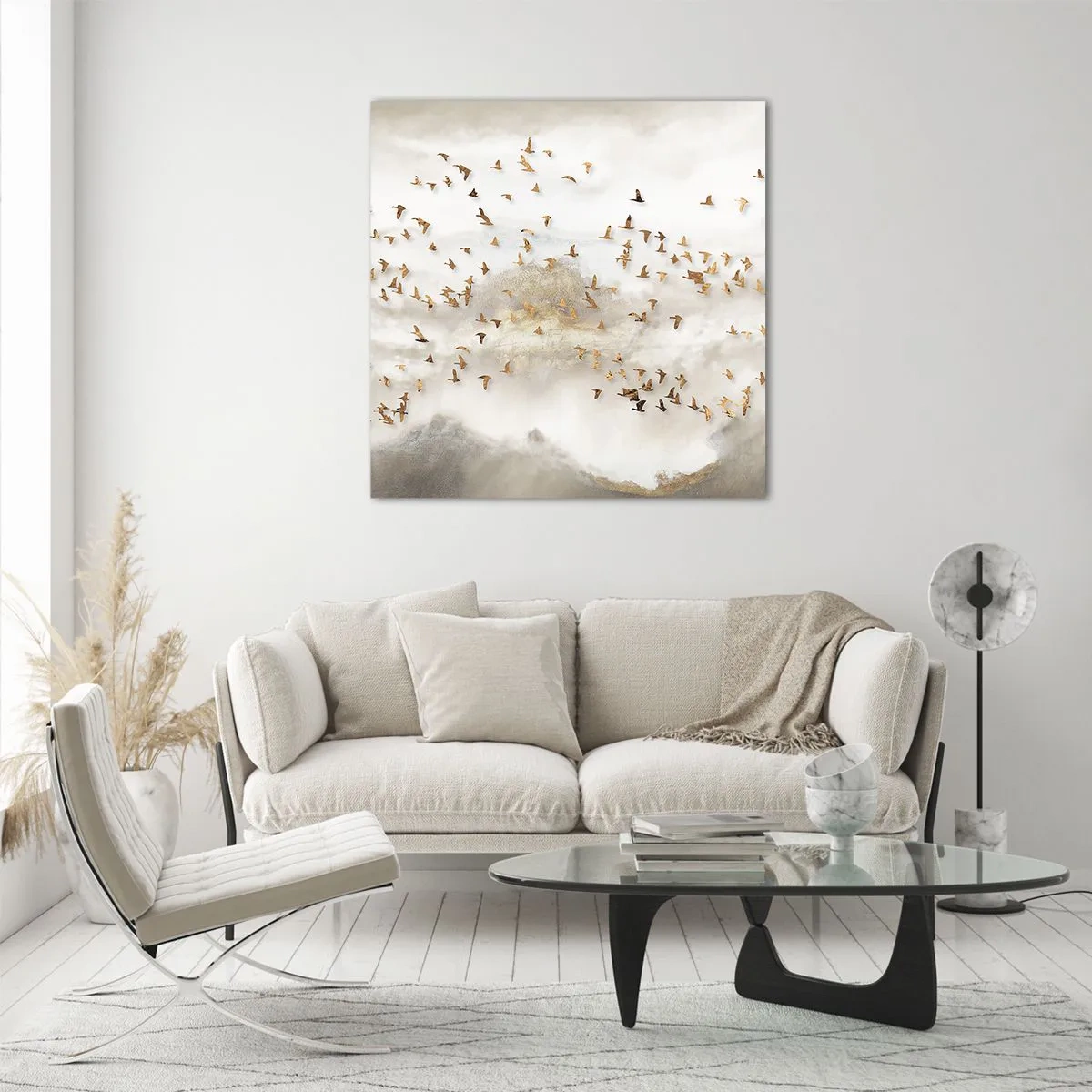 Tablou pe sticlă - A sosit timpul... - 60x60 cm