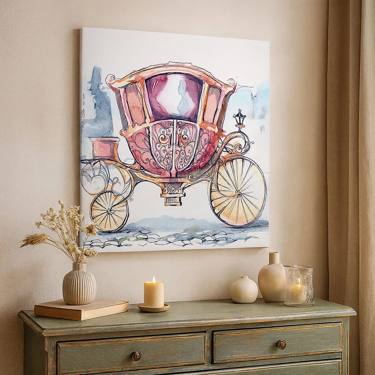 Tablou pe pânză - Pentru nuntă sau pentru bal? - 30x30 cm