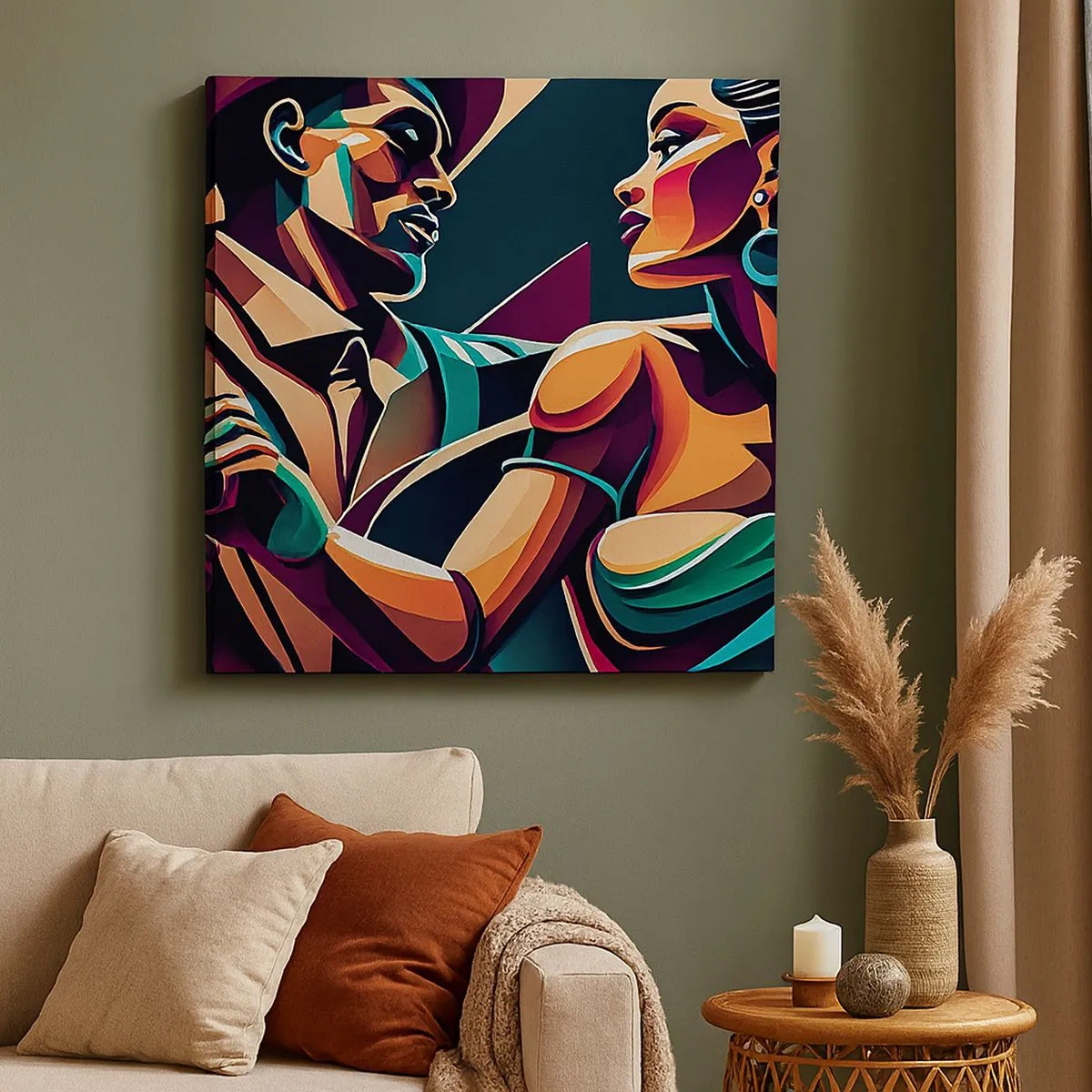 Tablou pe pânză - În ritmul inimii - 30x30 cm