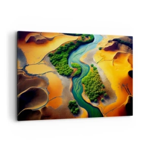Tablou pe pânză - Râul care dă viață - 120x80 cm
