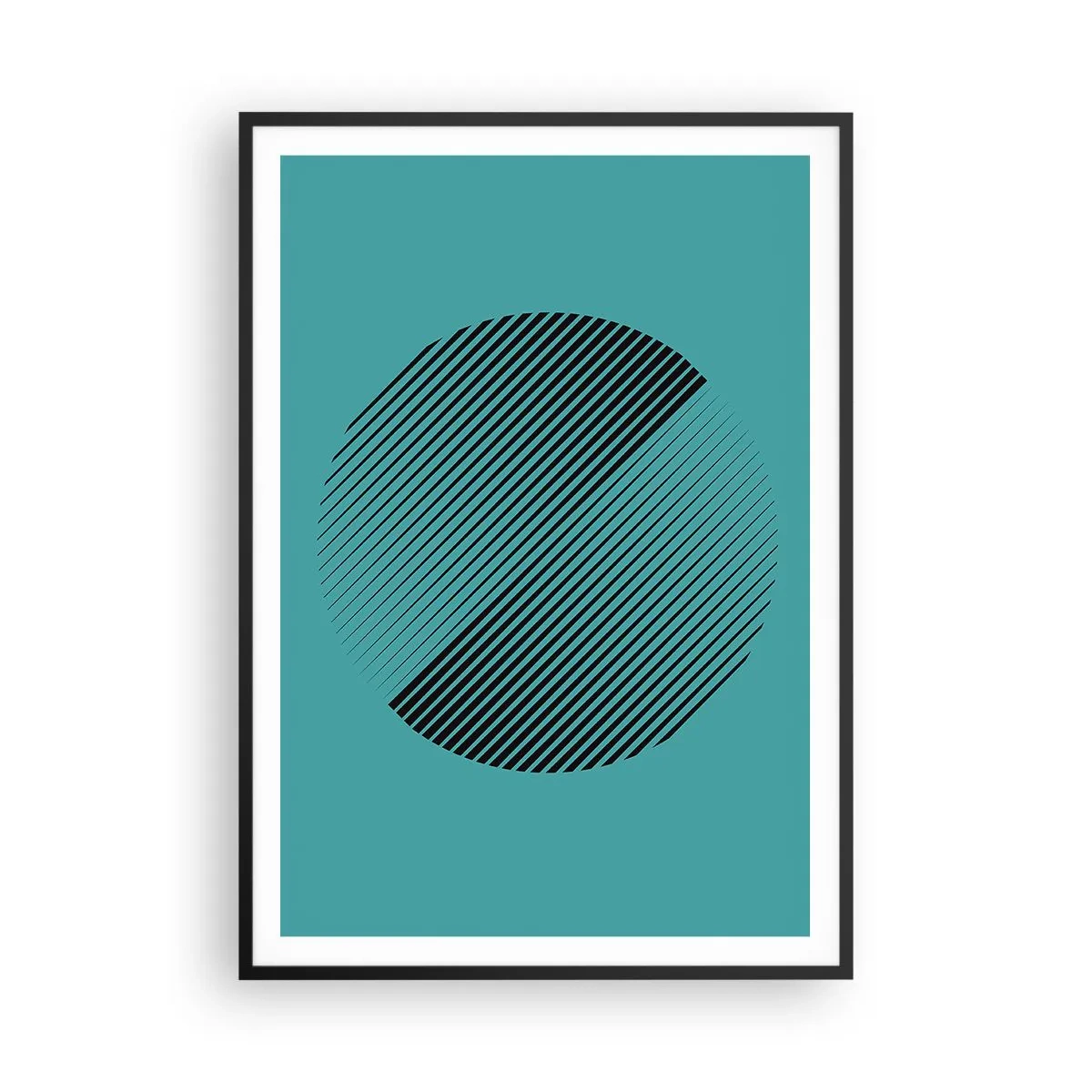 Poster în ramă neagră - Cercul - o variație geometrică - 70x100 cm