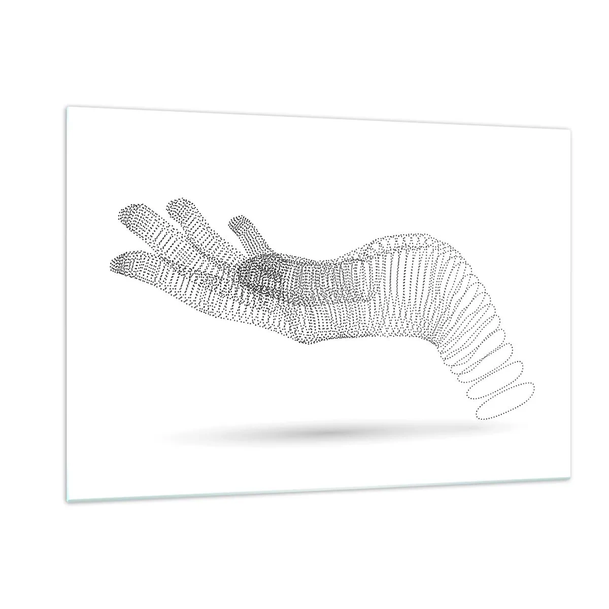 Tablou pe sticlă - Mână arcuită - 120x80 cm