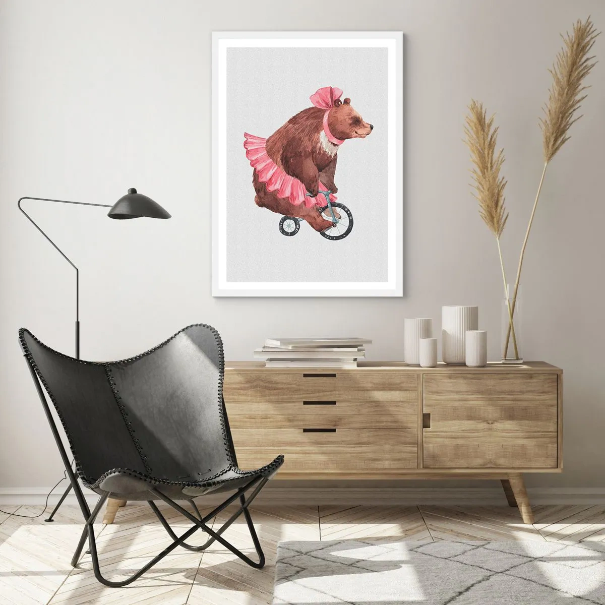 Poster în ramă albă - Ce circ! - 30x40 cm