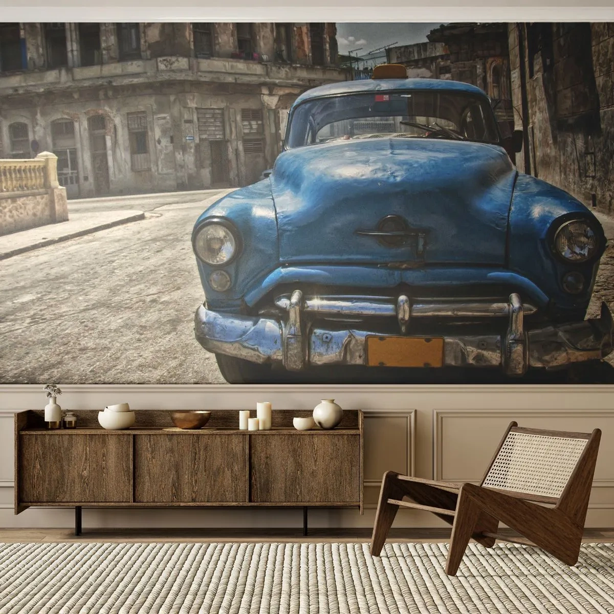 Tapet Premium Canvas - Vechiul este frumos - Automobile, Mașină, Taxi - 250x175 cm
