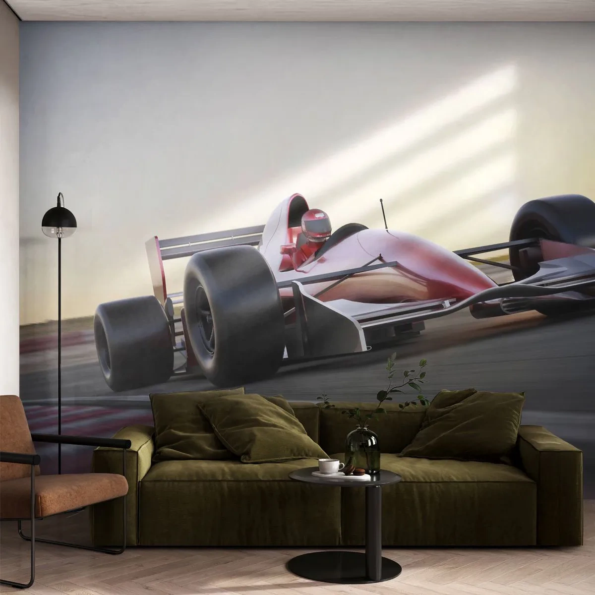 Tapet Premium Canvas - Întotdeauna un câștigător - Automobile, Mașină de curse, Sport - 250x175 cm