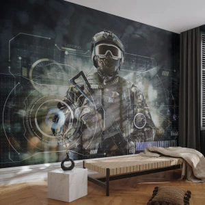 Tapet Standard Eco - Putere la putere - Abstracția, Soldat, Comando - 400x280 cm