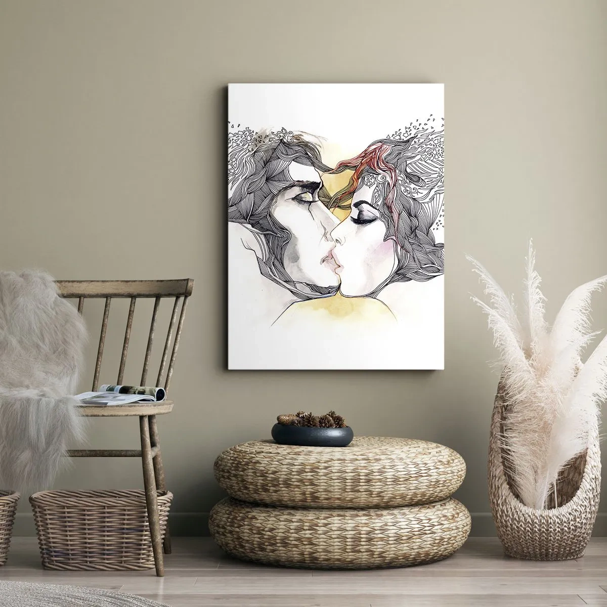 Tablou pe pânză - Lumea nu există - 55x100 cm