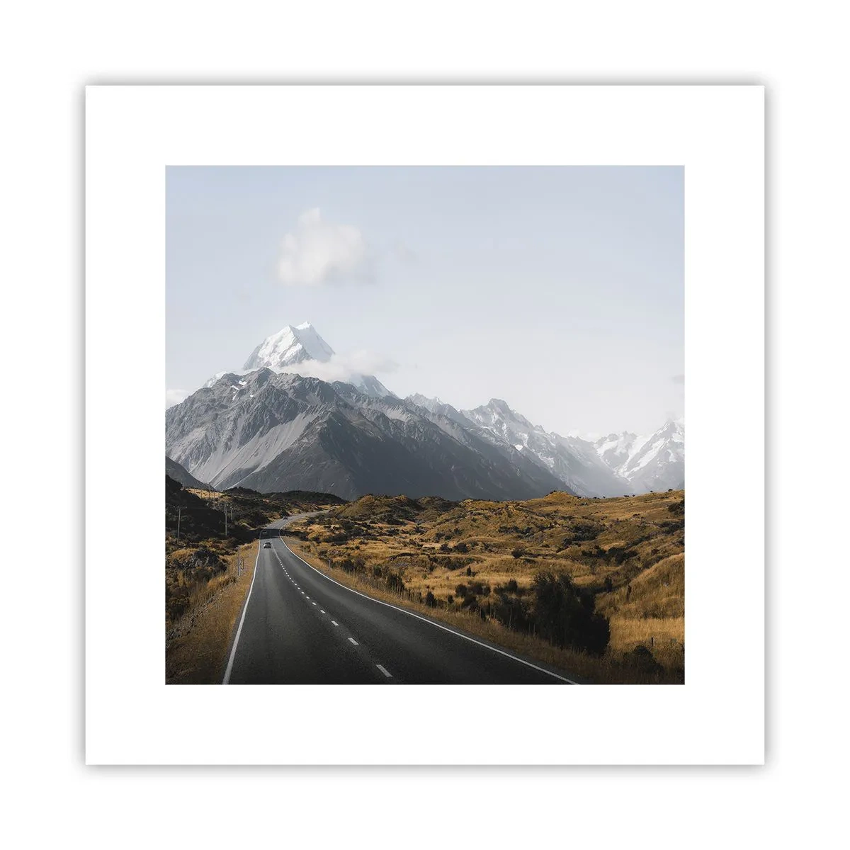 Poster - Drumul spre inima munților - 30x30 cm
