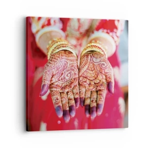 Tablou pe pânză - Gata să prindă fericirea - 30x30 cm