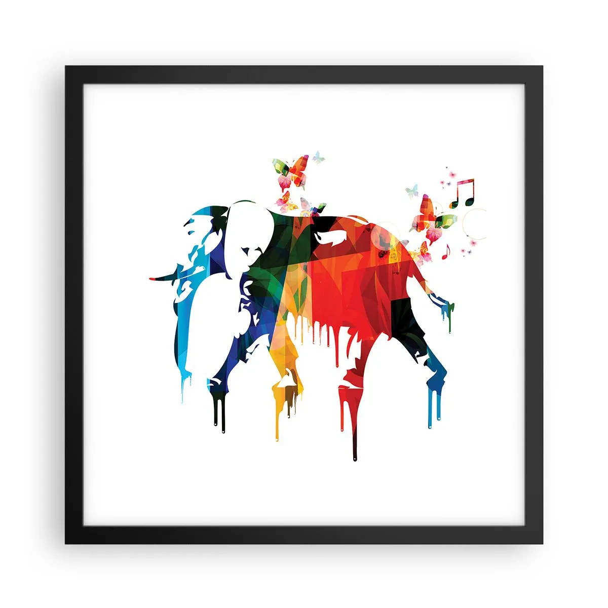 Poster în ramă neagră - Toată lumea poate dansa - 40x40 cm