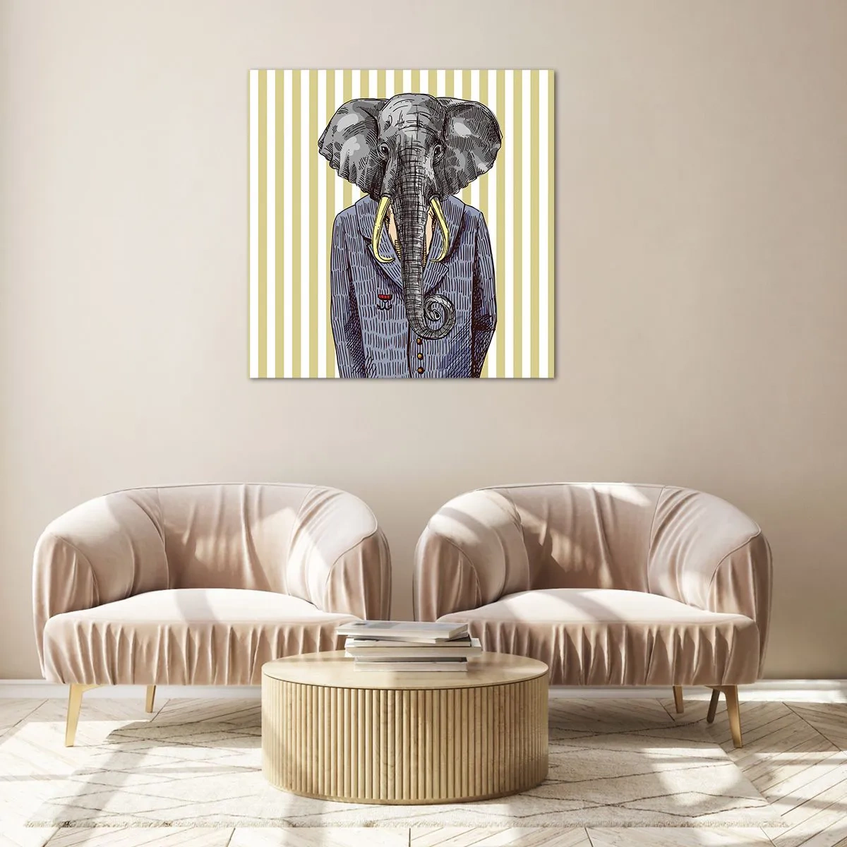 Tablou pe sticlă - Elegant prin natură - 30x30 cm