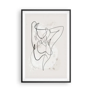Poster în ramă neagră - Arta seducției - 61x91 cm