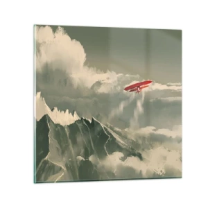 Tablou pe sticlă - Un pionier neînfricat - 40x40 cm