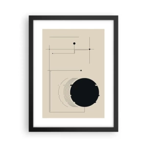 Poster în ramă neagră - Compoziție flexibilă și dinamică - 30x40 cm