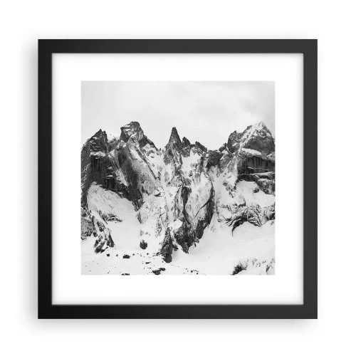 Poster în ramă neagră - Amenințarea crestei de granit - 30x30 cm