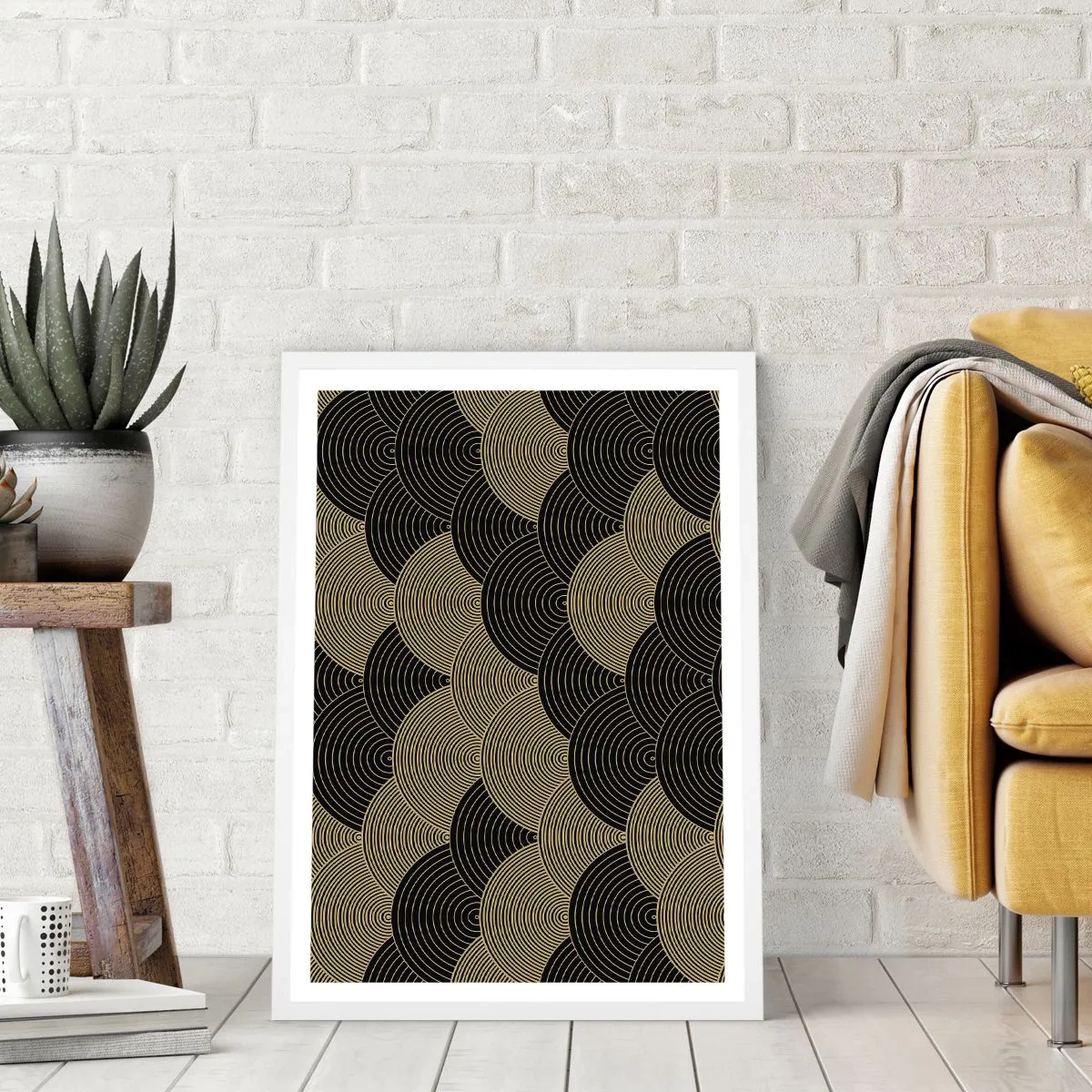 Poster în ramă albă - Unitate în multiplicitate - 50x70 cm