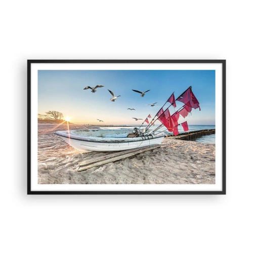 Poster în ramă neagră - O odihnă binemeritată - 91x61 cm