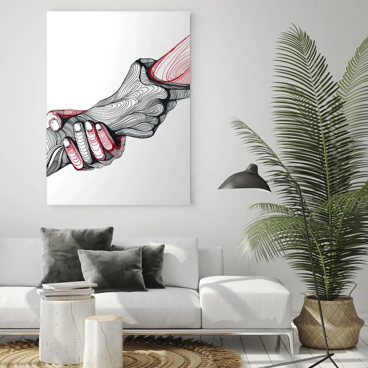 Tablou pe sticlă - Ești pe mâini bune - 80x120 cm