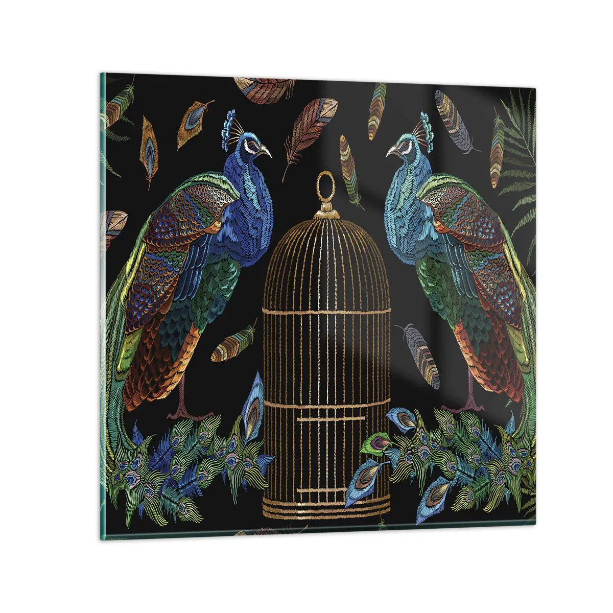 Tablou pe sticlă - În veșmânt regal - 30x30 cm