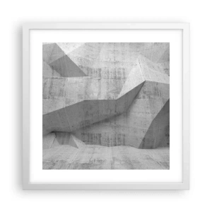 Poster în ramă albă - O adevărată provocare - 40x40 cm