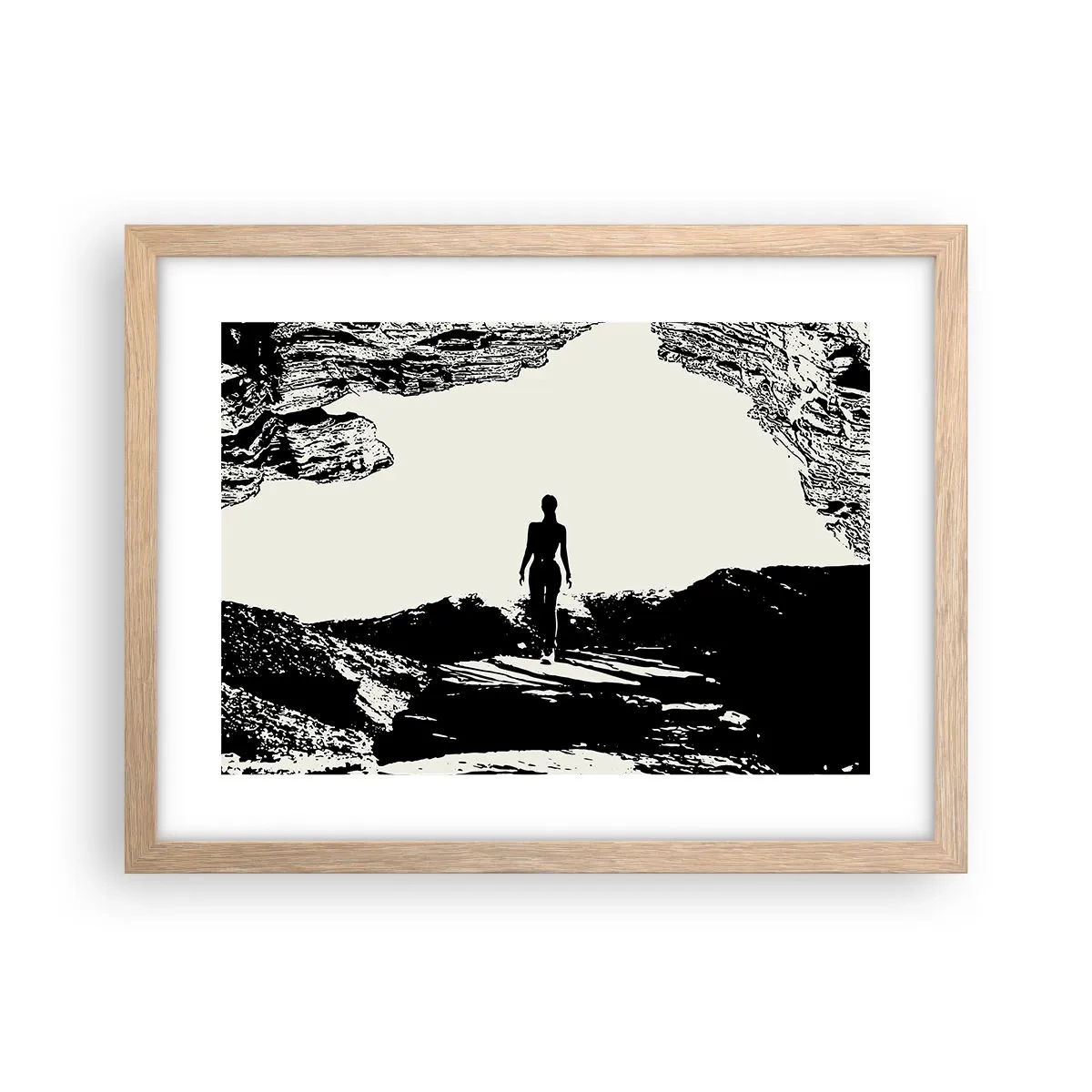 Poster în ramă de stejar deschis - O nouă înfățișare - 40x30 cm