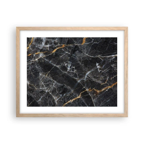 Poster în ramă de stejar deschis - Viața interioară a unei pietre - 50x40 cm