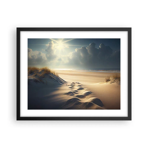 Poster în ramă neagră - Peisaj liniștitor - 50x40 cm